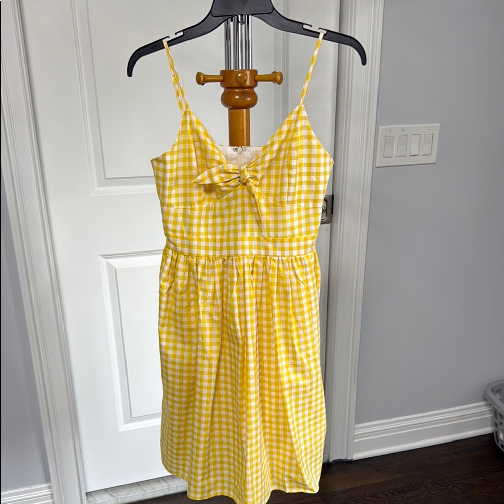 Endless Rose Yellow Gingham Kids Dress